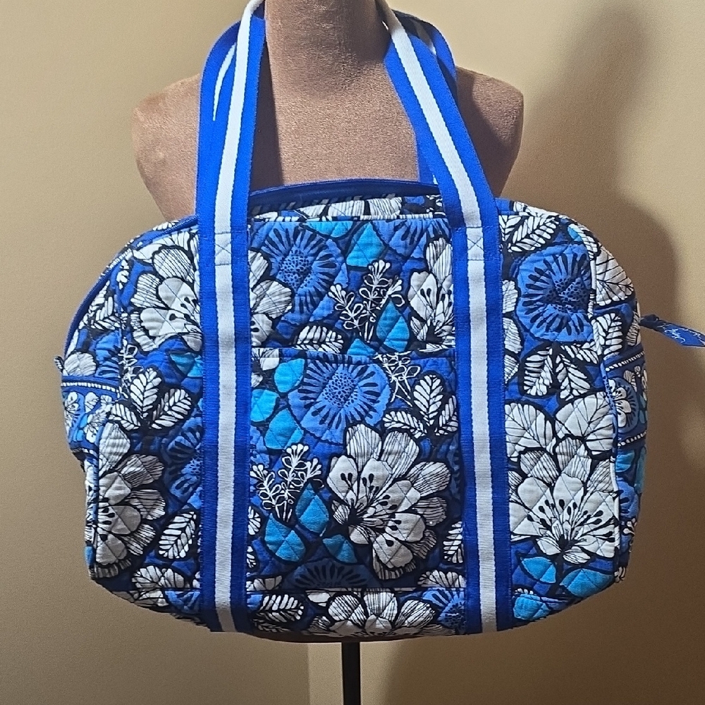 Vera Bradley Blue and White Floral Travel Bag